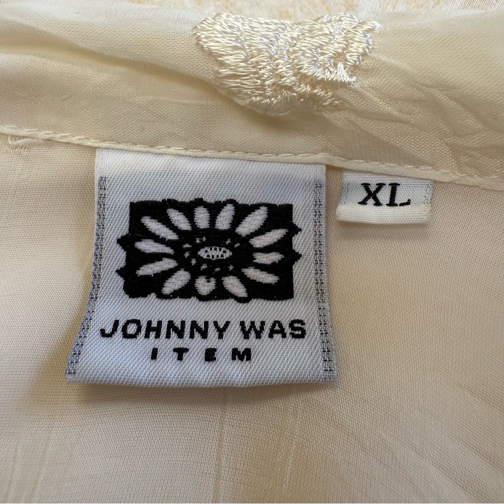 Johnny Was Embroidered Blouse size XL - Picture 3 of 14